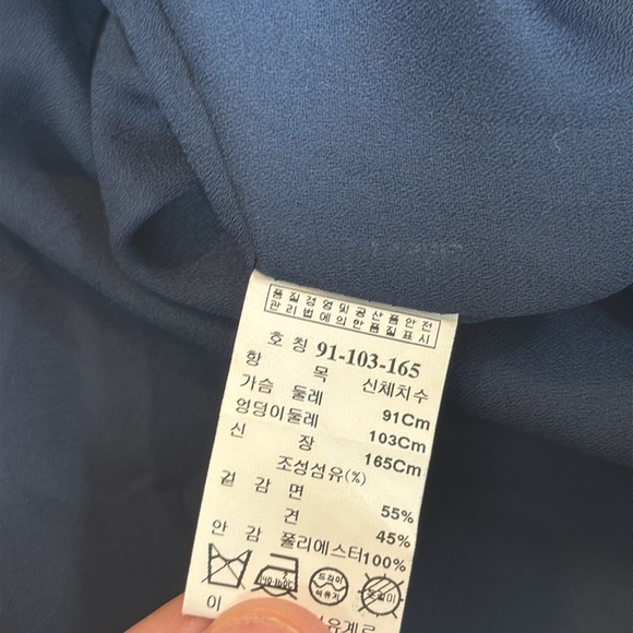 Michaa blue linen dress - Picture 8 of 10